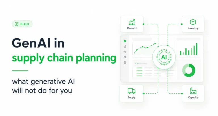 The limits of generative AI in supply chain planning